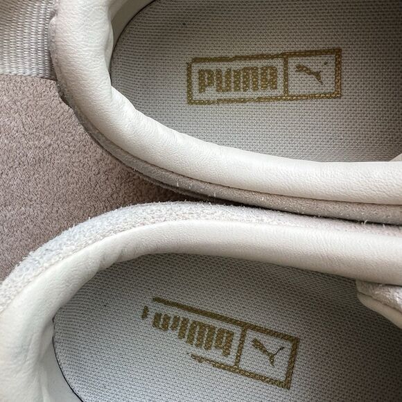 Puma Mayze Alpine Snow Cream Brushed Suede Platform Sneaker Women 8.5 Athleisure - Picture 14 of 15